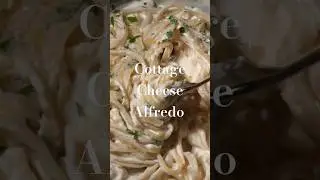 Cottage Cheese Alfredo Sauce - Creamy Blender Recipe! Full recipe: CheneeToday.com 🥰 #cottagecheese