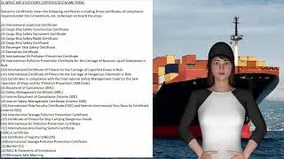 Survey & Certification-Statutary Certificates