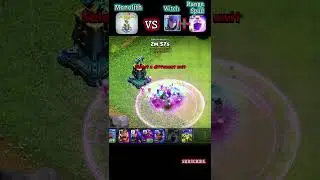 Monolith 🆚 Witch + Range Spall #shorts #reels #viral #clashofclans #coc #supercell #update