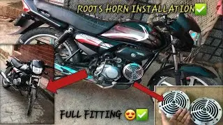 🤩Hf deluxe modified ✅| 💀Roots horn install in hf deluxe 🚨| Roots horn fitting ✨