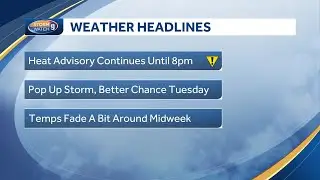 Video: Heat advisory in effect as temps reach 90s