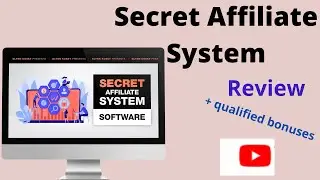 Secret Affiliate System Review: !!! Don`t get Secret Affiliate System without bonuses !!!