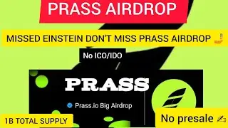 PRASS AIRDROP 🤳 STARTED 2 AUGUST 2025 🎯 LISTING BY THE END OF 2025 ✍️ 1B TOTAL SUPPLY 🤳