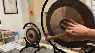 20cm and 40cm Desk Chao Gong with Stand and Mallet