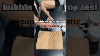 Switching to paper bubble wrap from plastic. Paper bubble offers excellent cushioning capability.