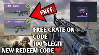 *NEW* REDEEM CODE FREE M4-SICKLE AND TRIAL AND ERROR PERMANENT IN CRATE CODM......