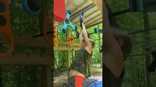 He made a fun obstacle with the @dgsninja slopers! #newideas  #obstacles #challengecompleted