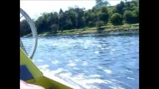 Hovercraft trip on river