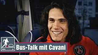 Edison Cavani: Der PSG-Star plaudert entspannt im Bus-Talk