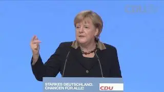 Die vollst&auml;ndige Rede von Angela Merkel auf dem CDU-Parteitag in Hannover