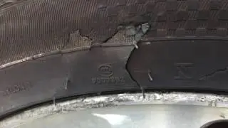 Tire Sidewall damage How much is too much damage on your car tyre.