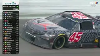 FINAL LAPS OF RACE - FINISH OF ADVENTHEALTH 400 NASCAR CUP SERIES AT KANSAS
