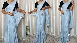 How to Drape a Saree Perfectly//Dailywear Saree Draping Tutorial For New Beginners🫰🏻