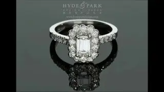 Art Deco Emerald Cut Engagement Ring | Custom made in London