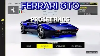 Prosettings FERRARI GTO | The Crew Motorfest