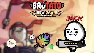 Viel Schaden mit Laserwaffen im Endlosrun - Brotato - Danger 5 Jack