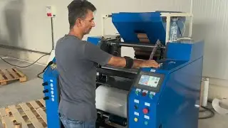 Good price Stretch film rewinder machine, Automatic jumbo roll hand wrap roll film rewinder machine