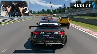 Audi TT | Gran Turismo 7 | Steering Wheel Gameplay | PS5 4k60