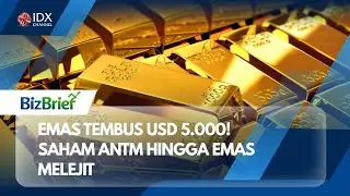 Emas Tembus USD 5.000! Saham ANTM hingga EMAS Melejit | BIZBRIEF
