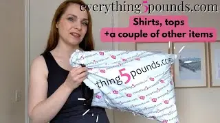 Everything 5 pounds HAUL and TRY-ON // shirts and tops size 10-12 UK //