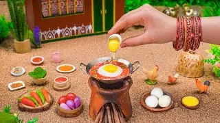 Miniature Egg Curry Recipe | Spicy Hyderabadi Egg Masala | Tiny Foodkey | Anda Recipe | Egg Gravy