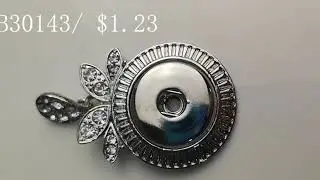 Wholesale Snap Button Pendants Charms for DIY Jewelry Making