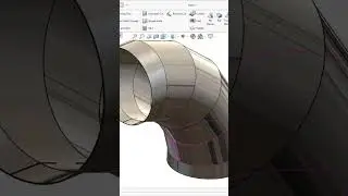 Solidworks Sheetmetal Elbow  #design #solidworks #cadsoftwaretutorial #solidworks3d #engineering