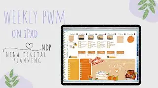 Weekly PWM| digital PWM on iPad and goodnotes 5