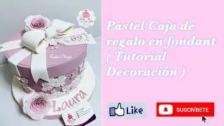 Pastel caja de regalo en Fondant (Tutorial de decoración)