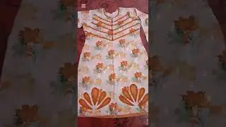 Organza patch dress design l new latest daman design #damandesign #organzadamandesign#shortsviral