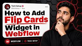 How to Add a Flip Cards Widget in Webflow