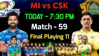 IPL 2022 | Mumbai Indians vs Chennai Super Kings Playing 11 | MI vs CSK Playing 11 2022
