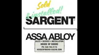Sargent by Assa Abloy commercial door hardware sold & installed by House of Doors