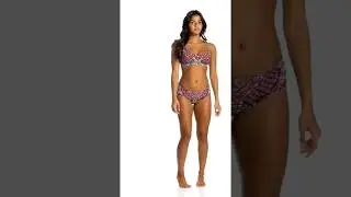 Eidon Swimwear Amina Madison Fixed Triangle Bikini Top (D/DD Cup) | SwimOutlet.com