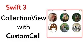 How to use collection view with custom cell (Swift 3 + Xcode 8.2.1)