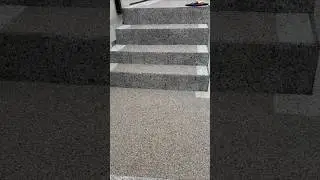 Resin Bound Paving Patio Makeover Vuba Seashore Blend.#resin #resinbound #patio #asmr #shorts