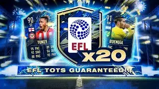20 X GUARANTEED EFL TOTS PLAYER PACKS!!! FIFA 21