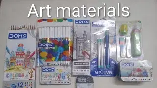 Art materials for beginners 😁||
