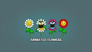 animated flower character