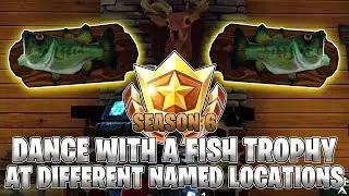 Dance With A Fish Trophy At Different Named Locations (Fortnite ALL LOCATIONS)