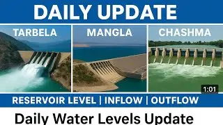 Daily Water Level Report | Tarbela Dam, Mangla Dam & Chashma Update | 06 October 2025 | DamRiver