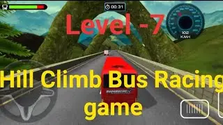Hill Climb Bus Racing game play game Old red bus Level - 7