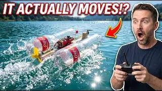 Built a 100% Recycled RC Boat (The Ultimate DIY Challenge)