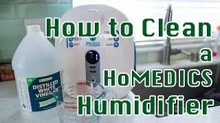 Как очистить ультразвуковой увлажнитель воздуха HoMedics с теплым и холодным паром | Как сбросить...