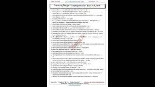 #NRB Act 2058 MCQ