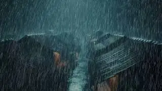 Heavy Rain & Thunder in Misty Forest – Rain Sounds for Sleeping | Calm Mind & Deep Rest