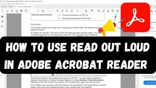 Make PDFs Talk! Activate Read Out Loud in Acrobat Reader (EASY)