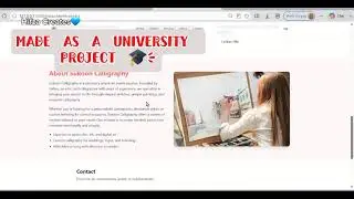 My First Art Portfolio Web | University Web Development Project | HTML, CSS & JavaScript V0 #tech 