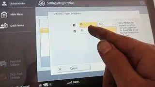 setting casetee ukuran folio dan A3 di mesin canon image Runner advance 6565/6575