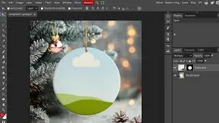 ceramic ornament mock tutorial in Photopea/photoshop , etsy mock up tutorial